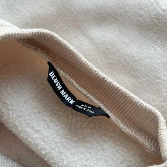 Cream Crew Neck Travel Sweater - Picture 5 of 8